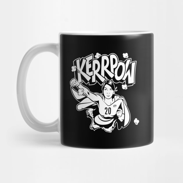 Kerr-POW! White on Black! by StripTees